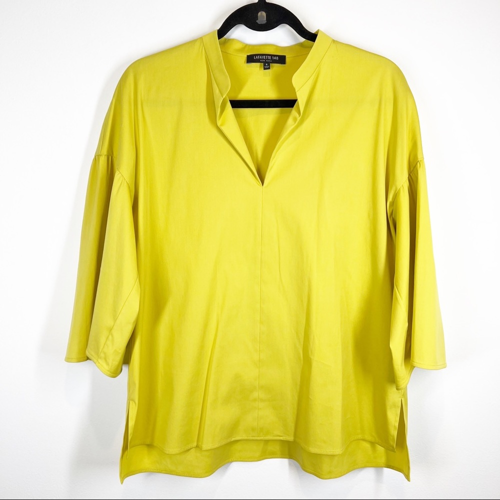 Lafayette 148 New York Yellow Blouse